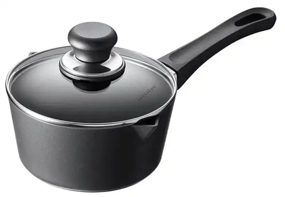 Stielkasserolle Kupferbeschichtung Aluminiumkern Edelstahl mit Deckel Classic - HomeDesign Knaus