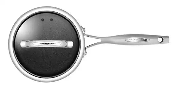 Stielkasserolle Kupferbeschichtung Stratanium+ Edelstahl mit Deckel HaptIQ - HomeDesign Knaus