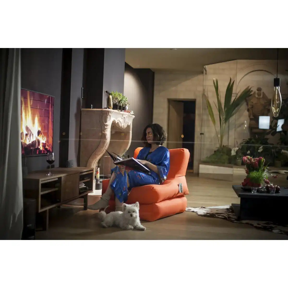 STRANDLOUNGE - orange - HomeDesign Knaus
