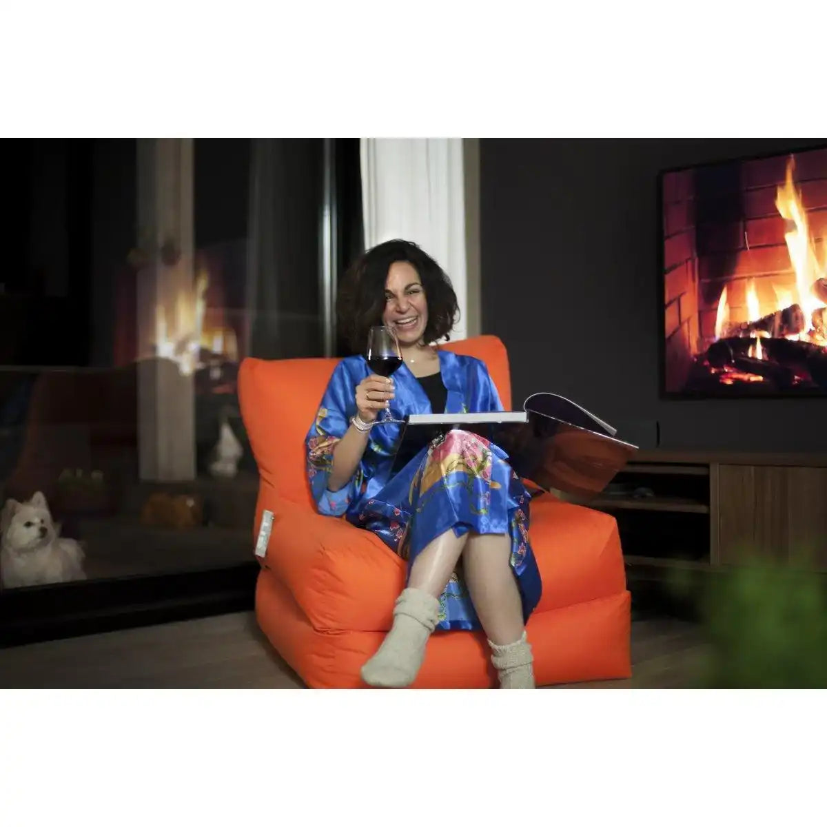 STRANDLOUNGE - orange - HomeDesign Knaus