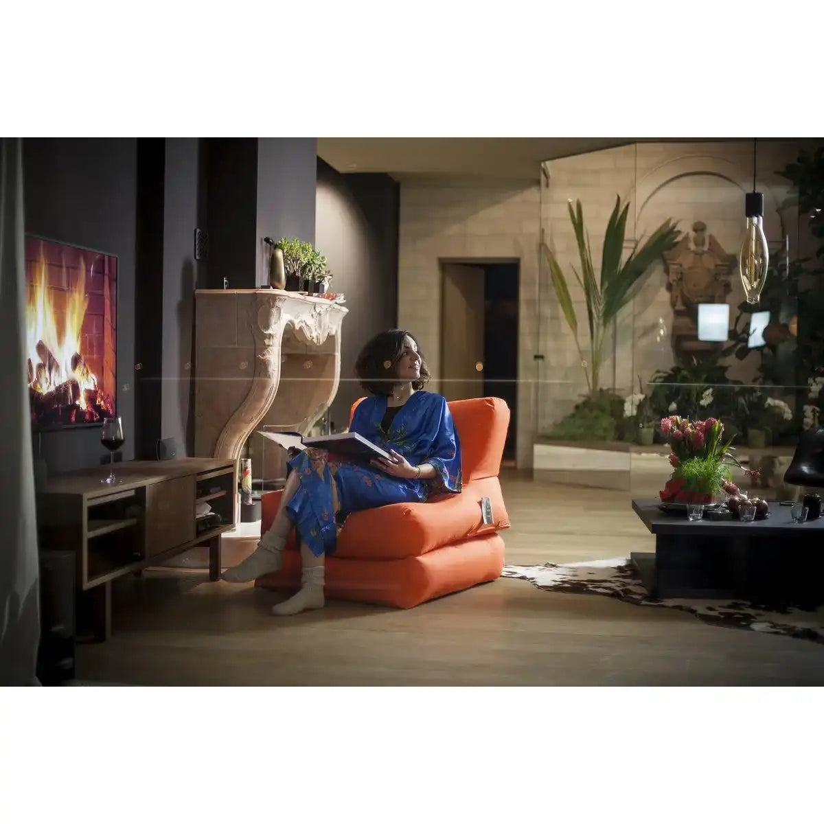 STRANDLOUNGE - orange - HomeDesign Knaus