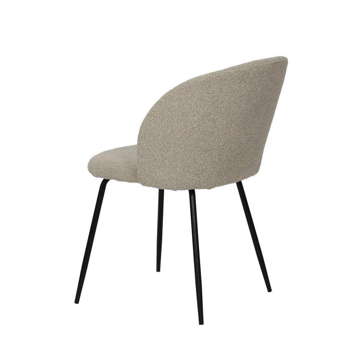 Stuhl 2er Set mit Bezug aus Strukturstoff - HomeDesign Knaus
