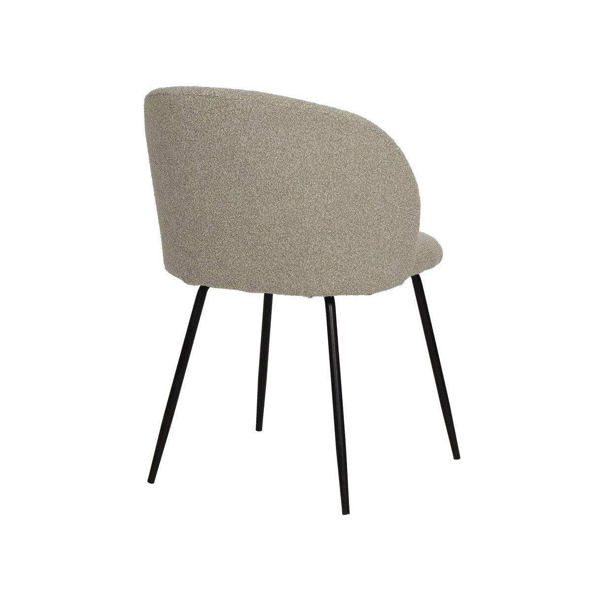 Stuhl 2er Set mit Bezug aus Strukturstoff - HomeDesign Knaus