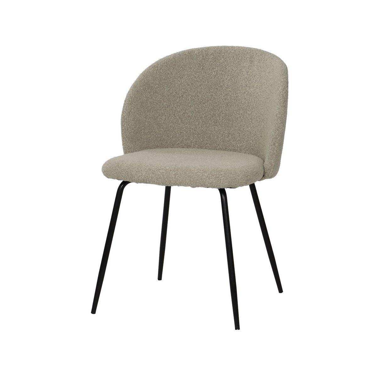 Stuhl 2er Set mit Bezug aus Strukturstoff - HomeDesign Knaus