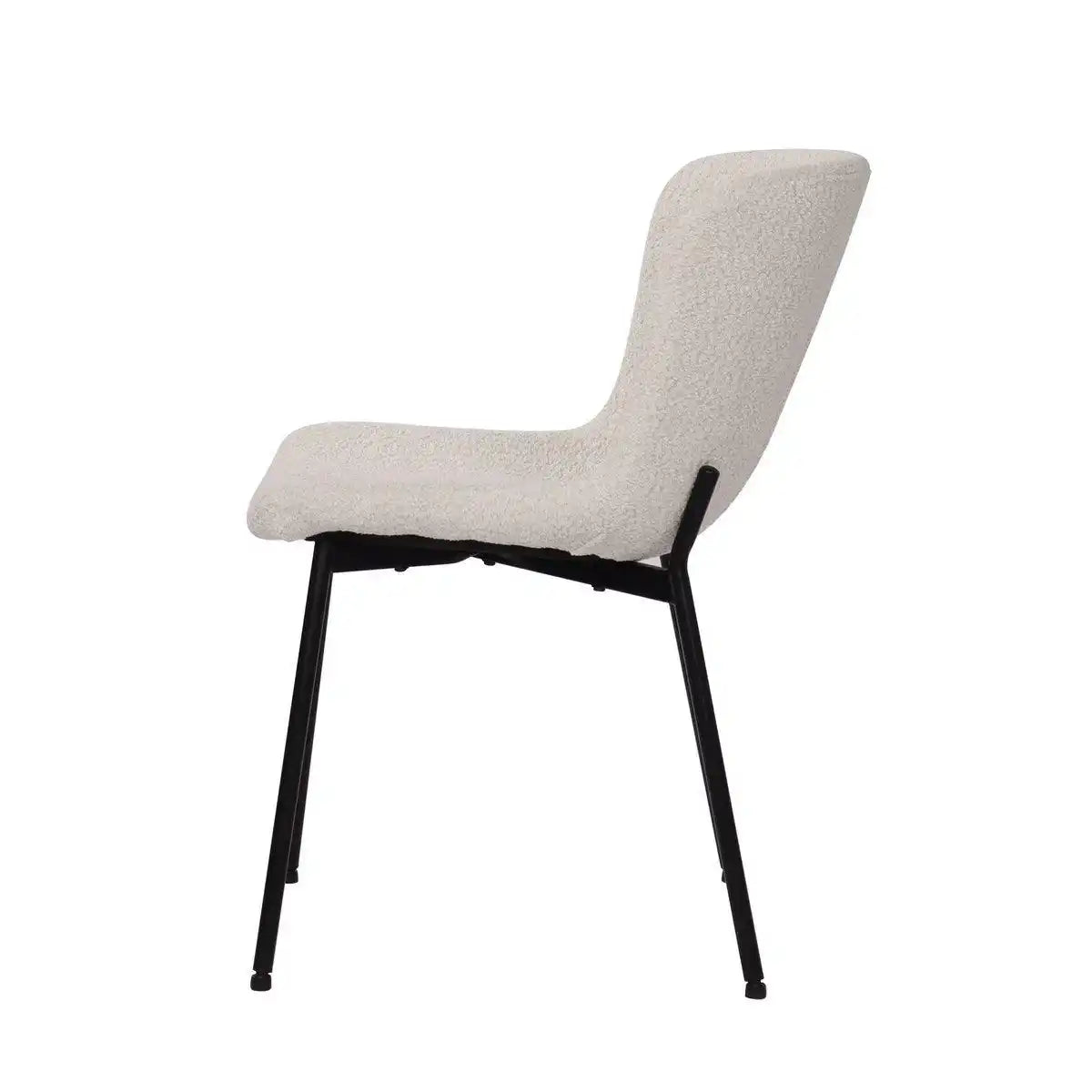 Stuhl 2er Set mit Bouclé-Bezug - HomeDesign Knaus