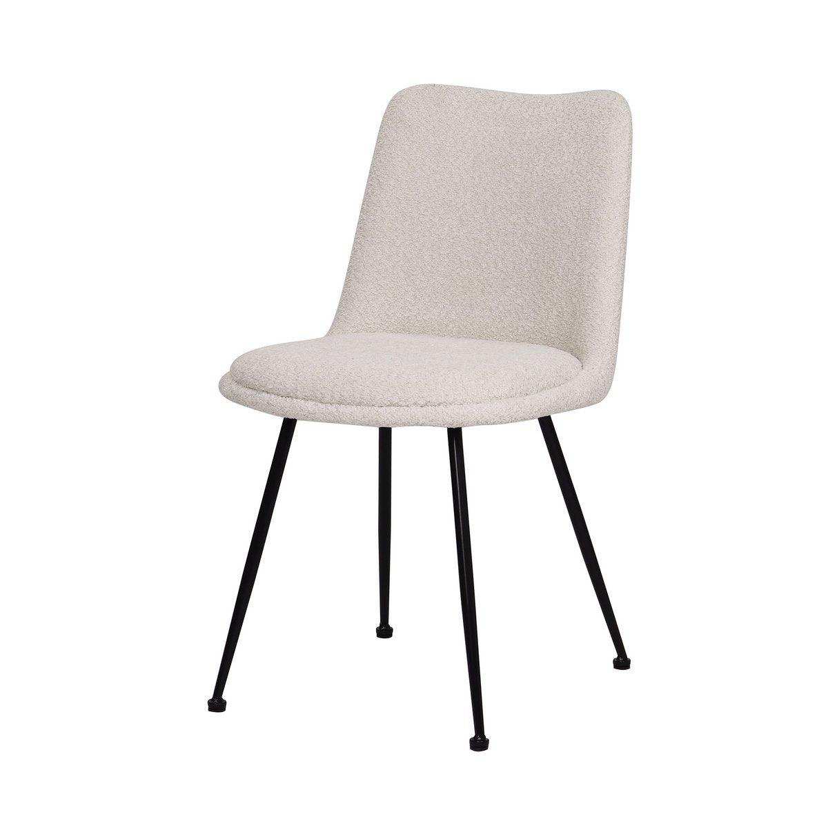Stuhl 2er Set mit Bouclé-Bezug - HomeDesign Knaus