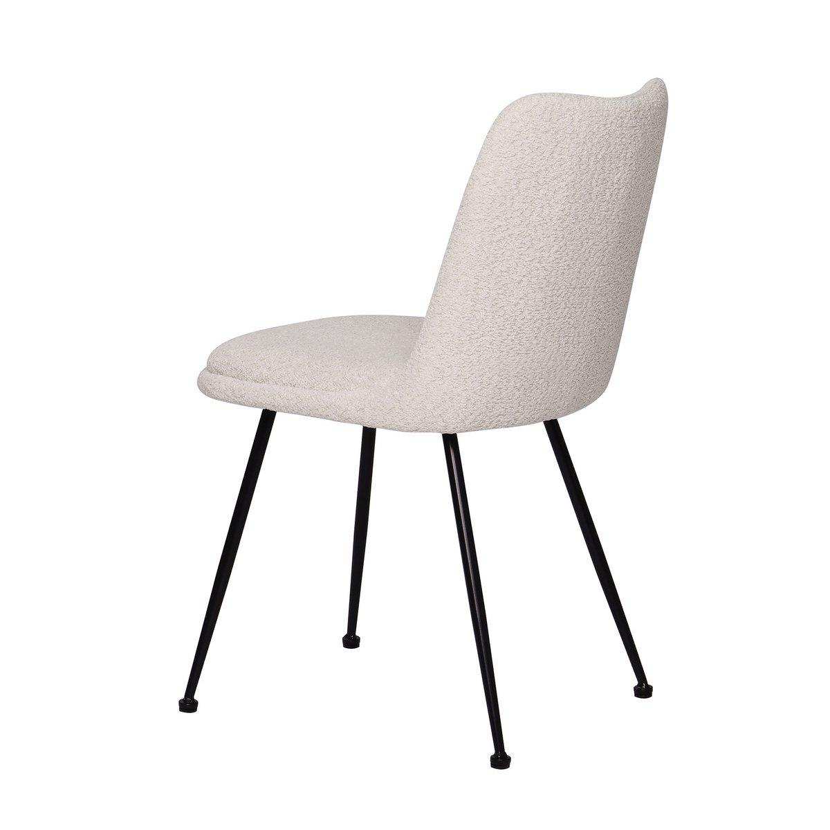 Stuhl 2er Set mit Bouclé-Bezug - HomeDesign Knaus