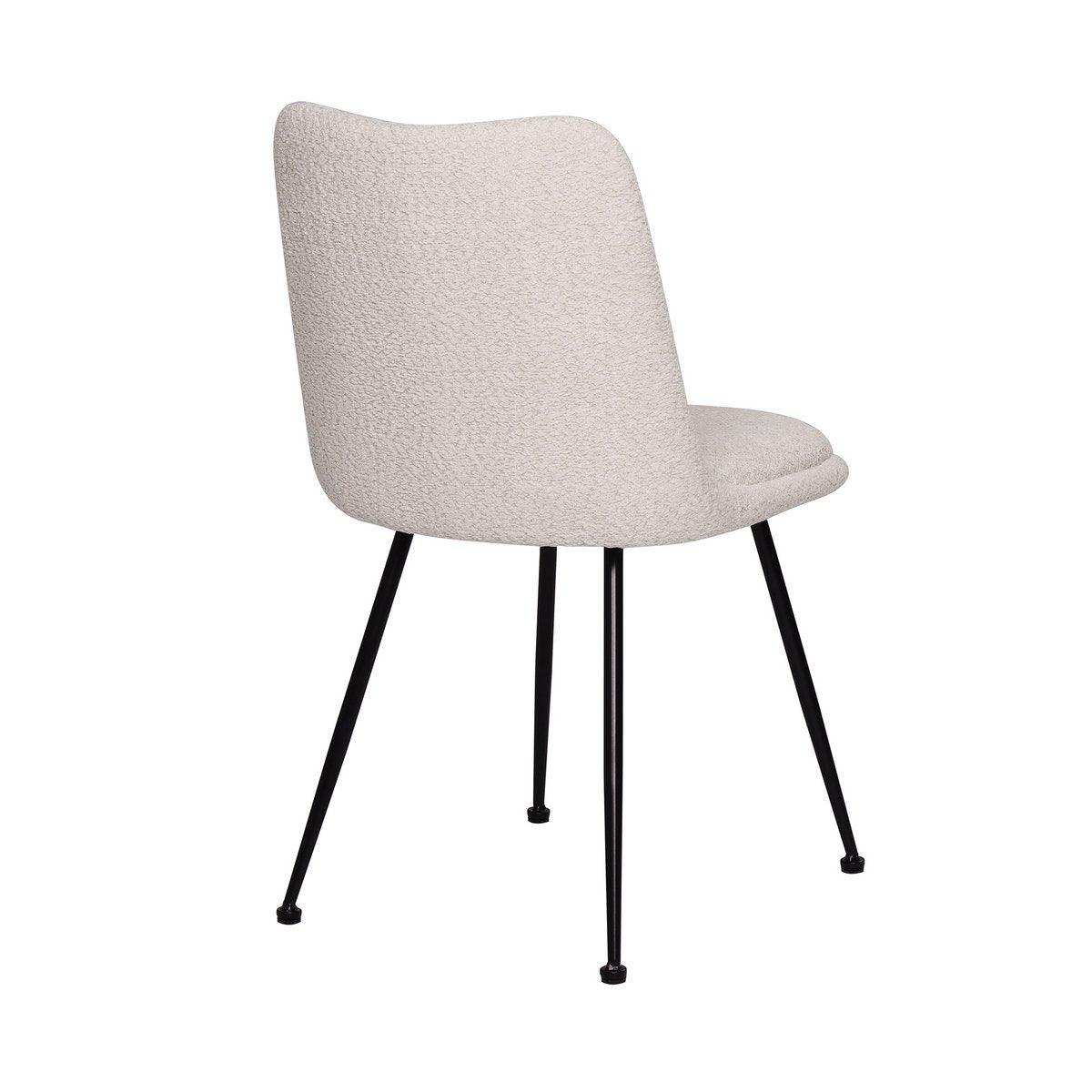 Stuhl 2er Set mit Bouclé-Bezug - HomeDesign Knaus