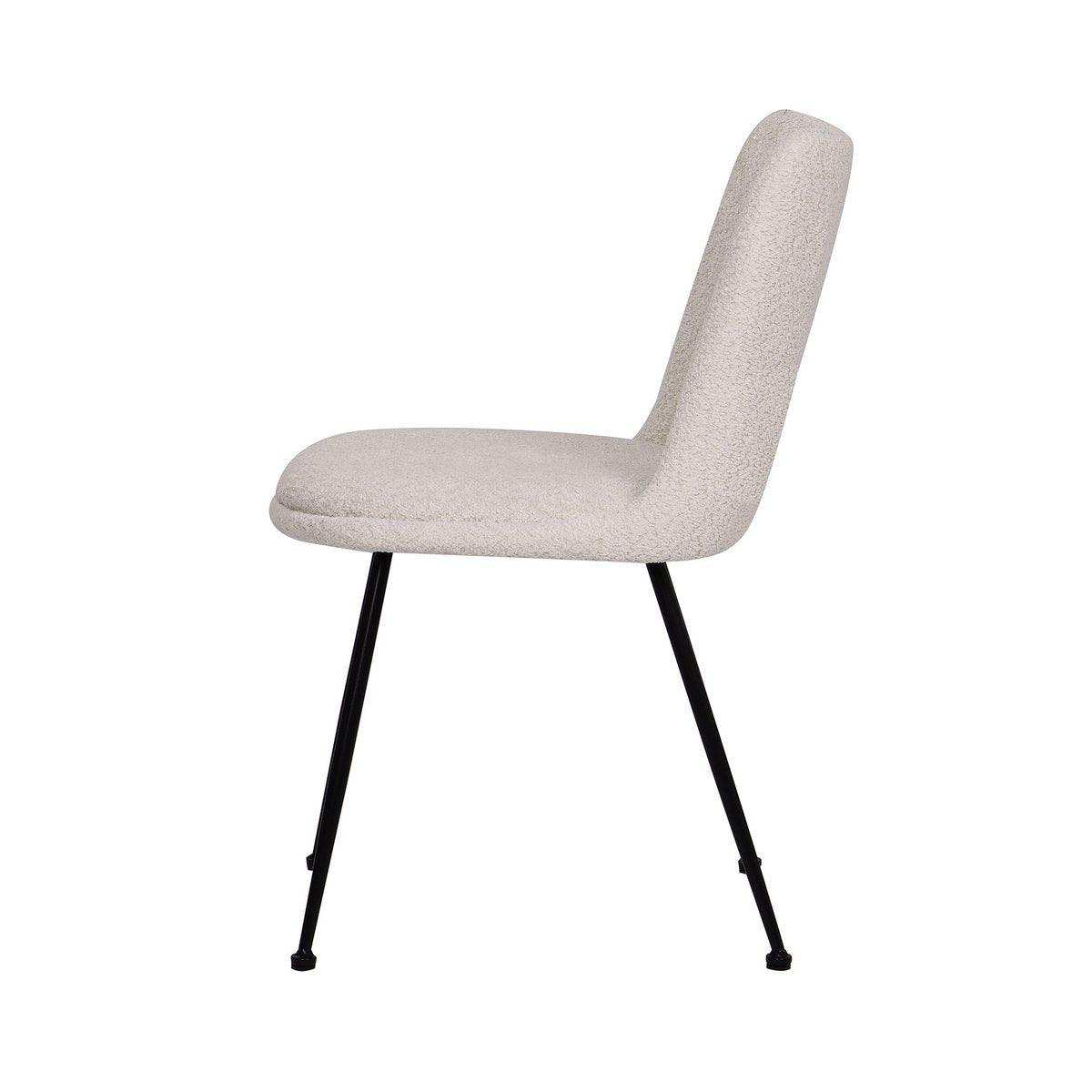 Stuhl 2er Set mit Bouclé-Bezug - HomeDesign Knaus