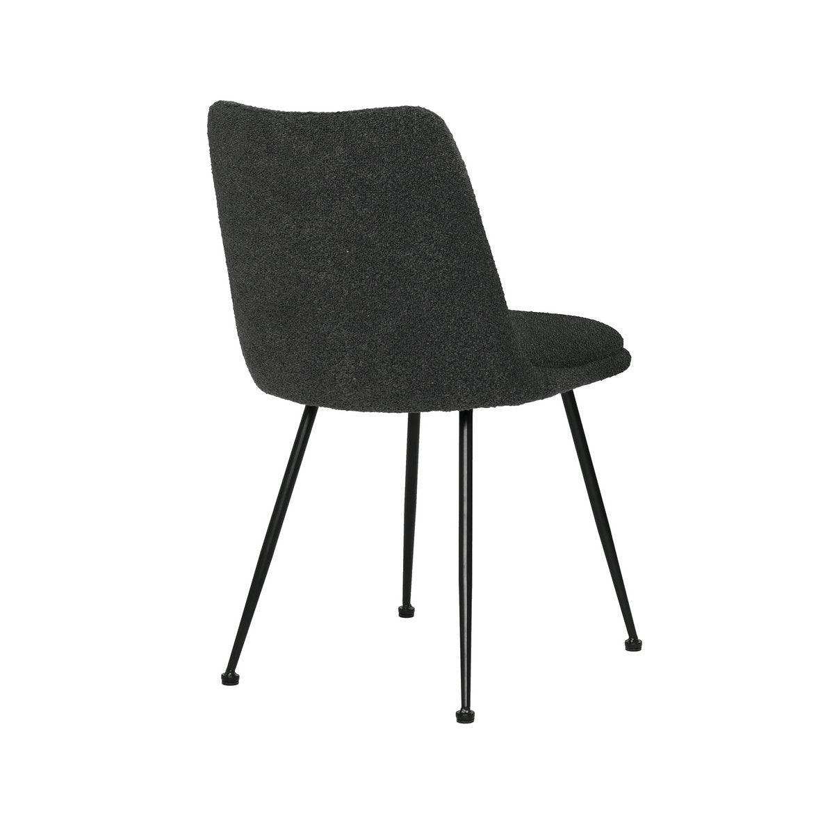 Stuhl 2er Set mit Bouclé-Bezug - HomeDesign Knaus
