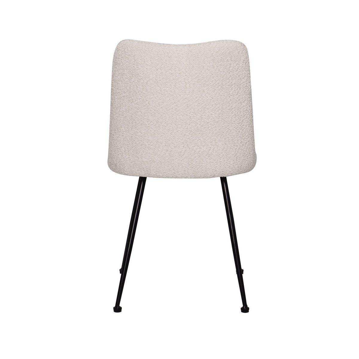 Stuhl 2er Set mit Bouclé-Bezug - HomeDesign Knaus