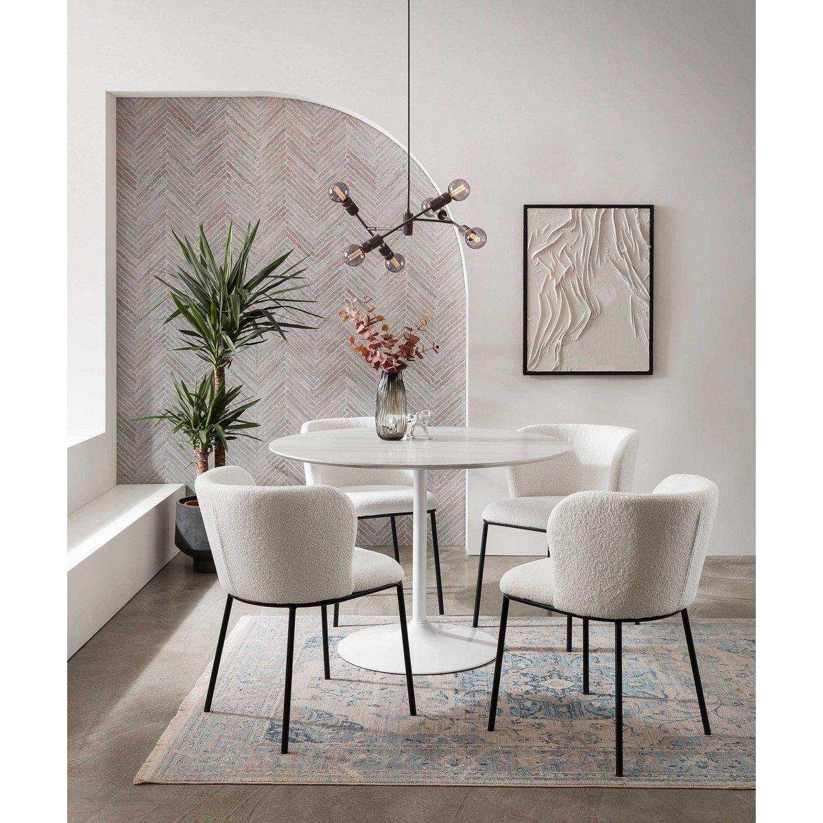 Stuhl 2er Set Weiß - HomeDesign Knaus
