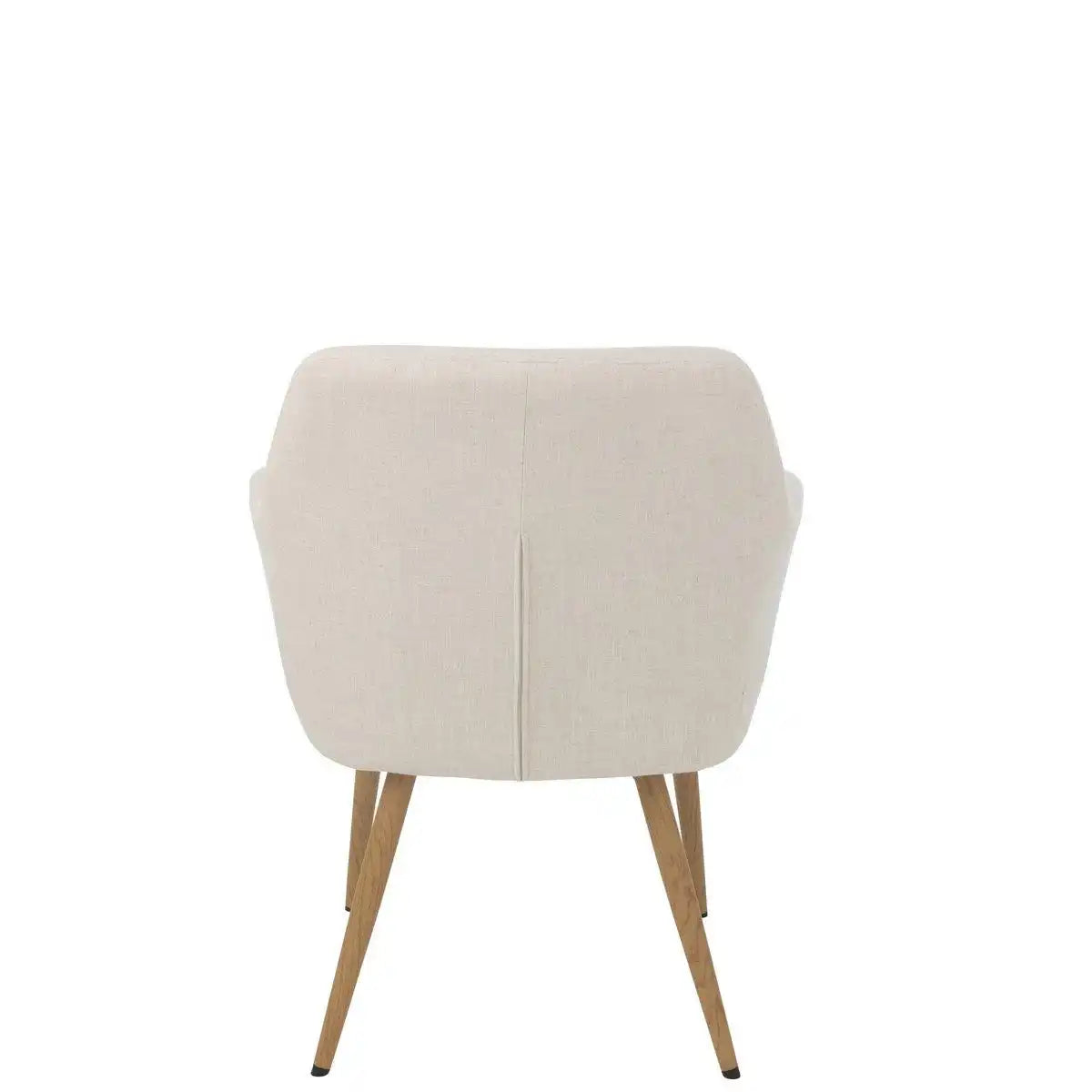 Stuhl Miles Stahl/Schaum Elfenbein - HomeDesign Knaus