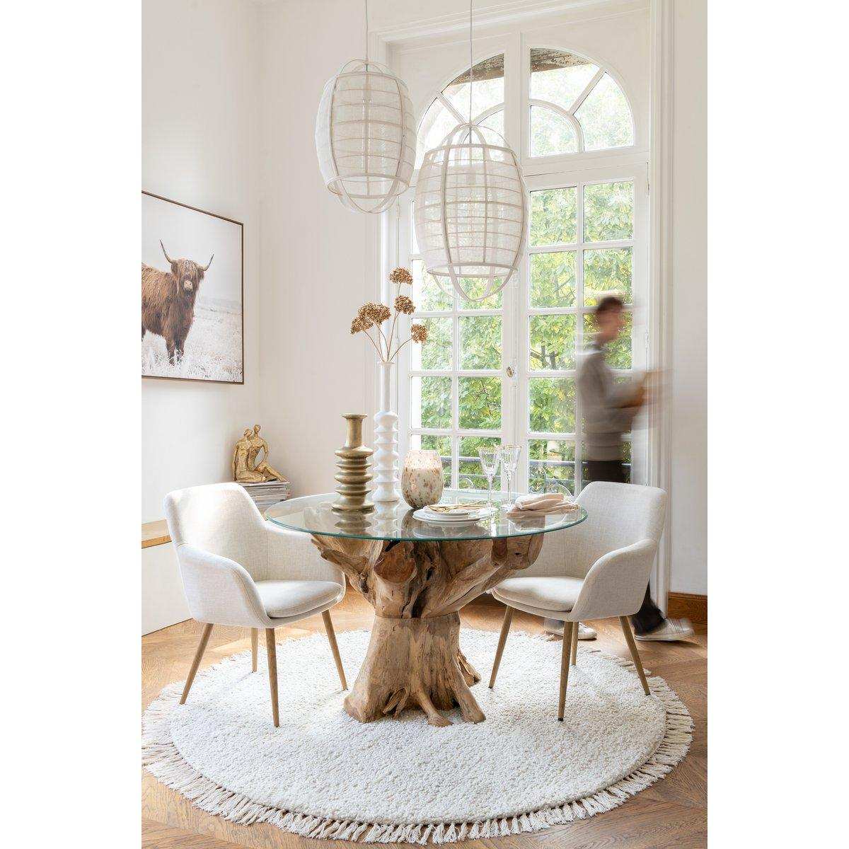 Stuhl Miles Stahl/Schaum Elfenbein - HomeDesign Knaus