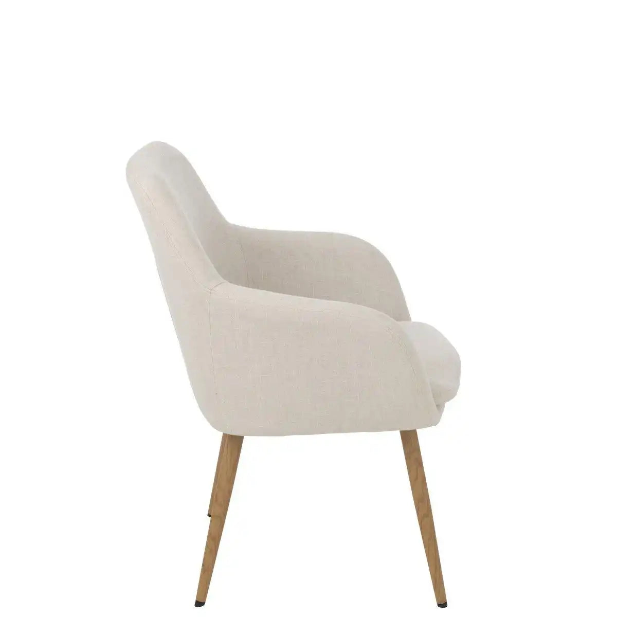 Stuhl Miles Stahl/Schaum Elfenbein - HomeDesign Knaus