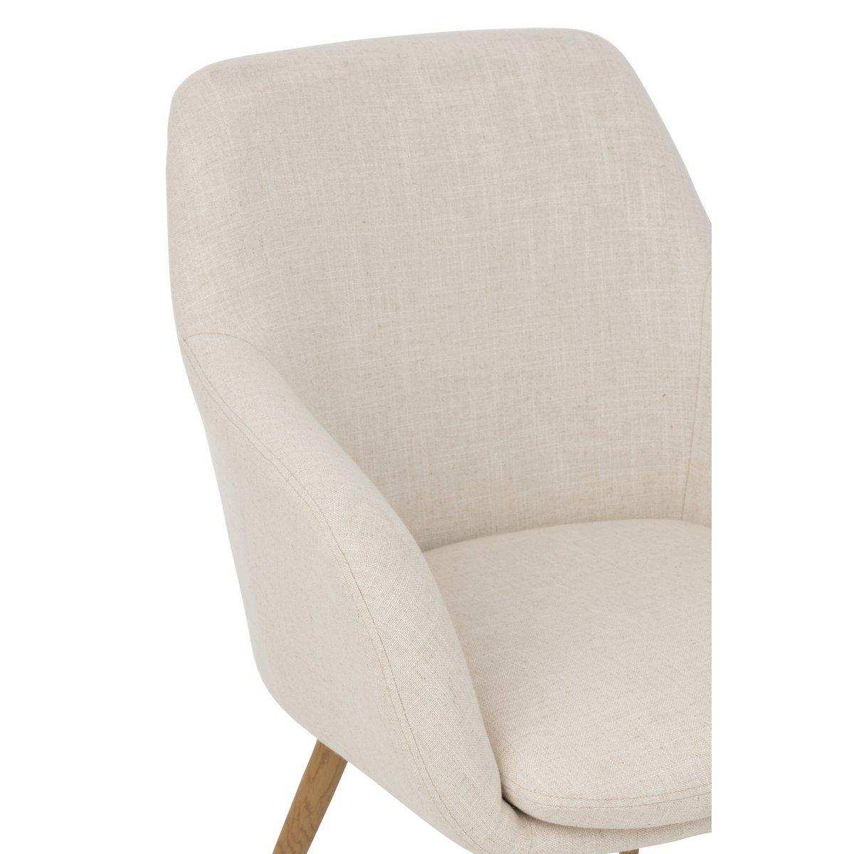 Stuhl Miles Stahl/Schaum Elfenbein - HomeDesign Knaus