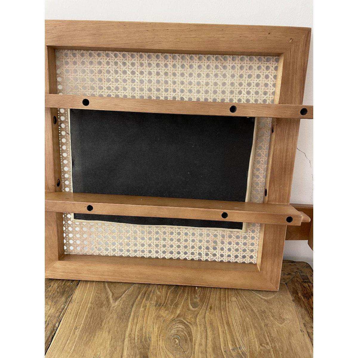 Stuhl Pierre Jeanneret Holz + Rattan, hohe Qualität - HomeDesign Knaus