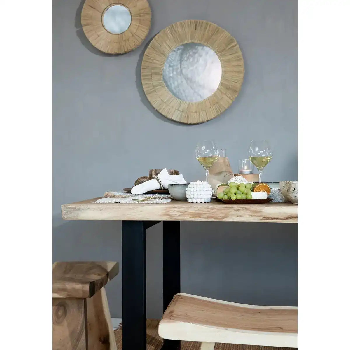 Sundara Spiegel Wandspiegel Natur 55 cm - HomeDesign Knaus