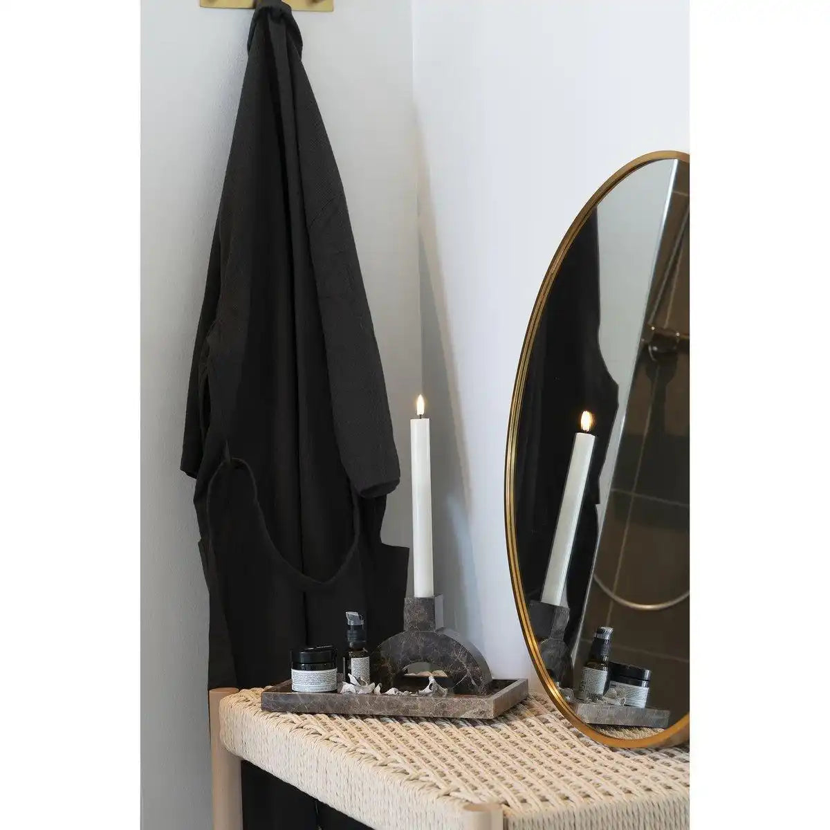 Tablett - Marmor, braun, 27x15 cm - HomeDesign Knaus