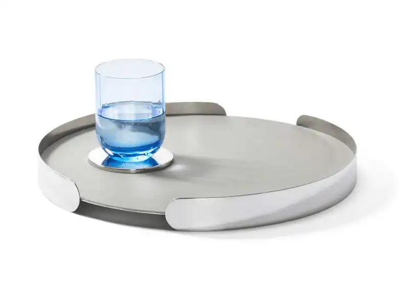 Tablett Tablett Serviertablett Dekoration poliert Edelstahl - HomeDesign Knaus
