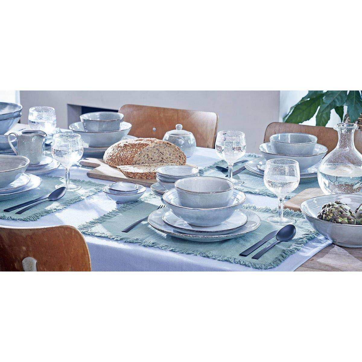 Tabo Geschirrset 4 Personen - Grau - HomeDesign Knaus