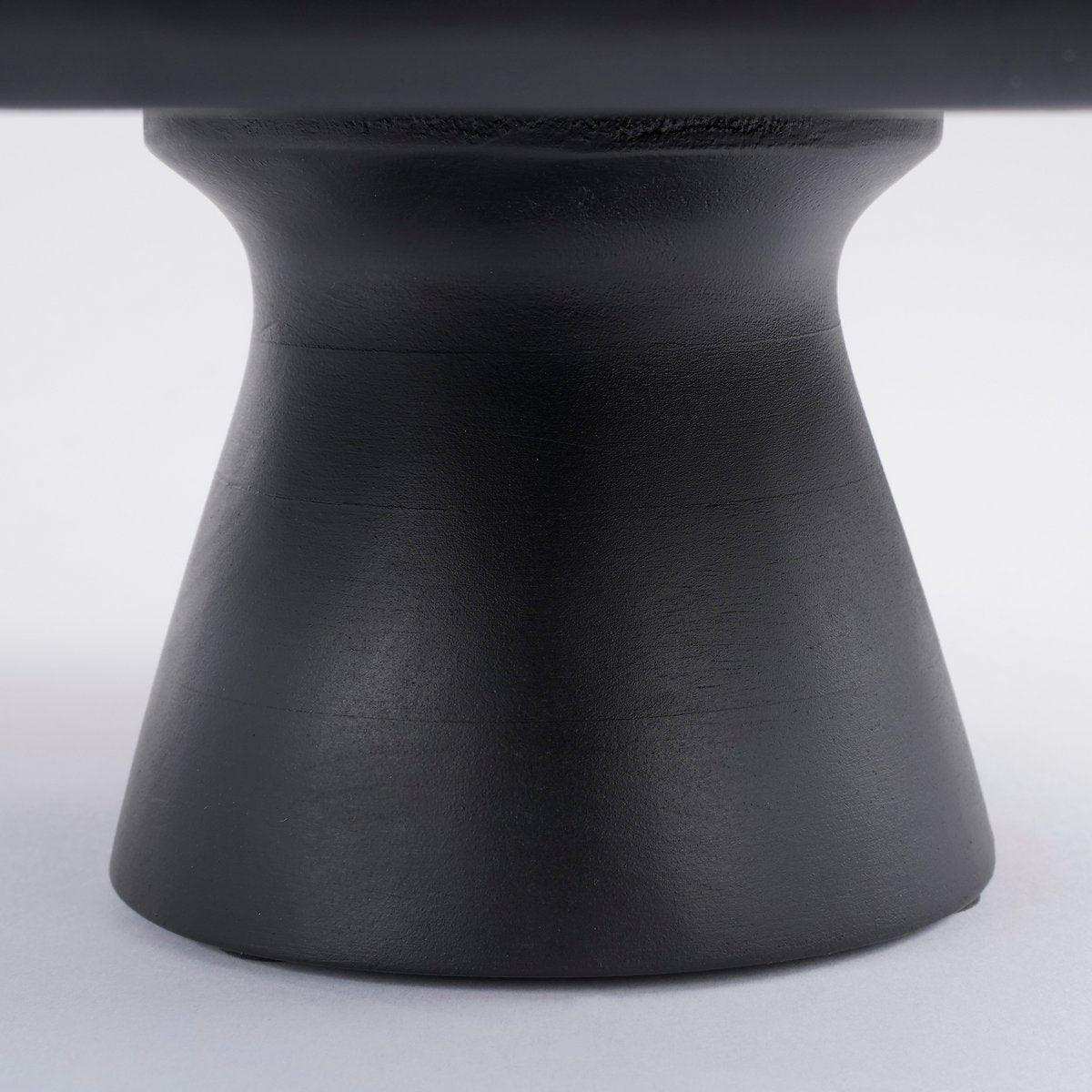 Tallo Tortenständer – H10 x Ø30 cm – 100 % FSC Mangoholz – Schwarz - HomeDesign Knaus