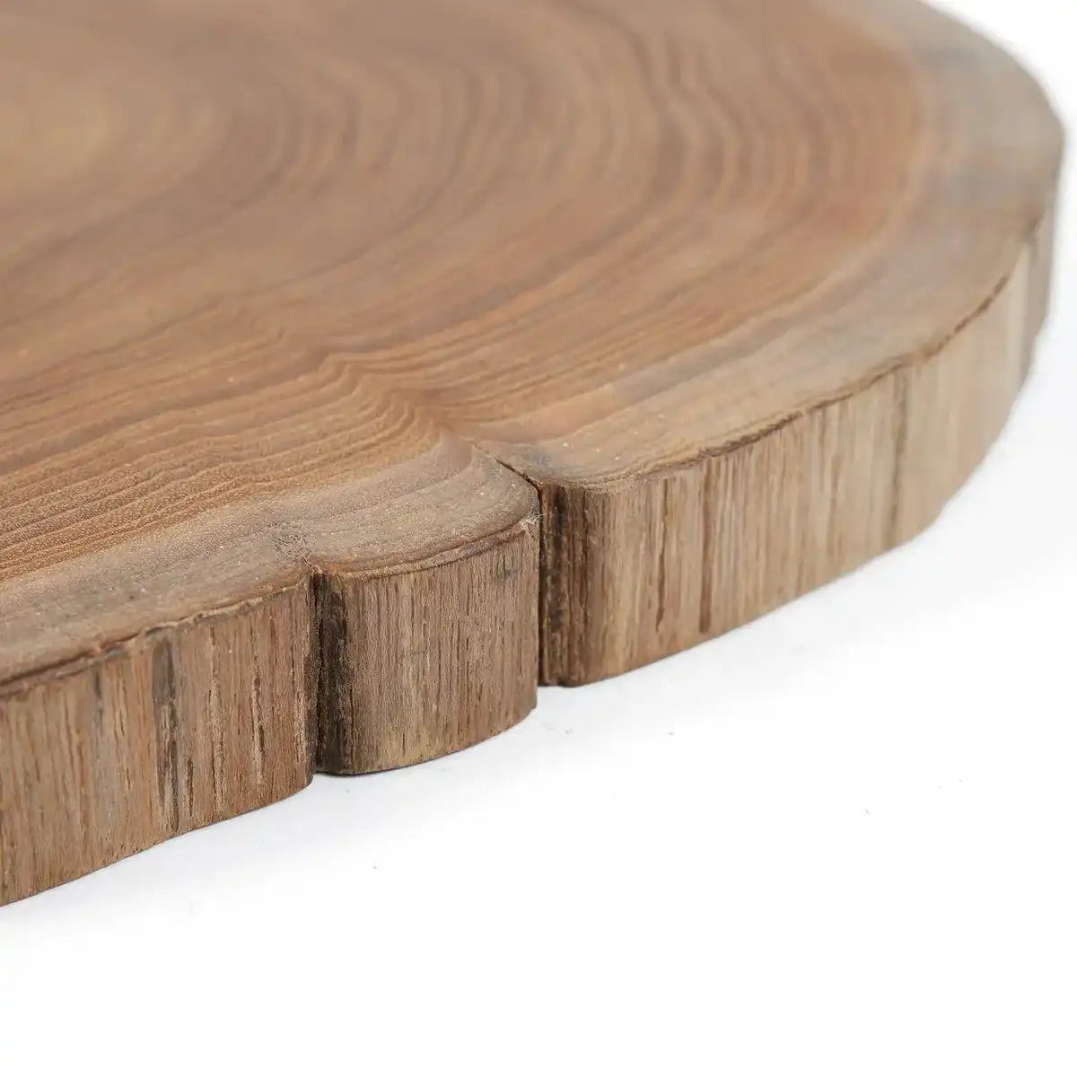 Teakwurzel Holz Schneidebrett handgefertigt 34 cm - HomeDesign Knaus