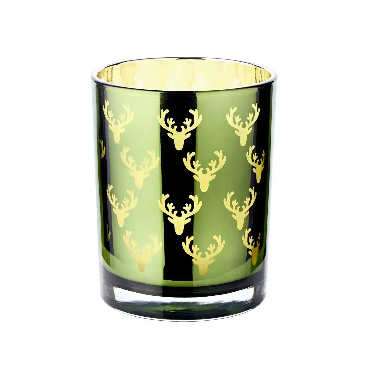 Teelicht Dirk grün H 8 cm - HomeDesign Knaus