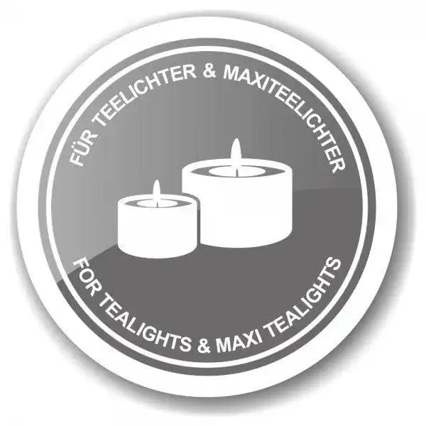 Teelicht Dirk grün H 8 cm - HomeDesign Knaus