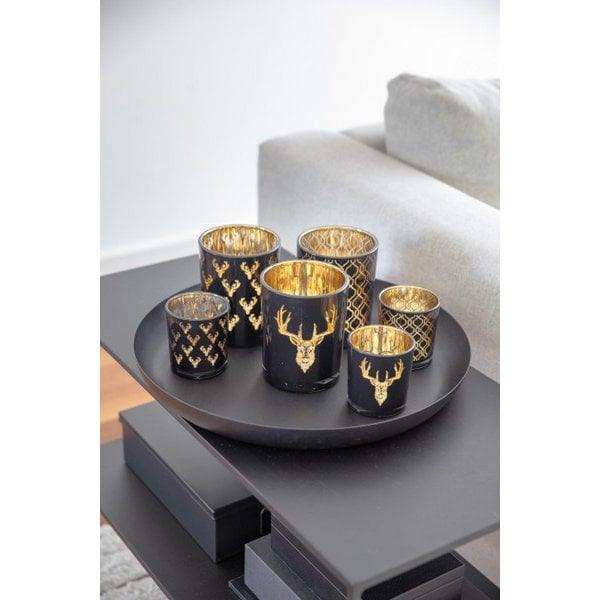 Teelicht Raute Ø 7cm, H 8 cm - HomeDesign Knaus