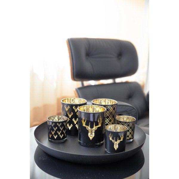 Teelicht Raute Ø 7cm, H 8 cm - HomeDesign Knaus