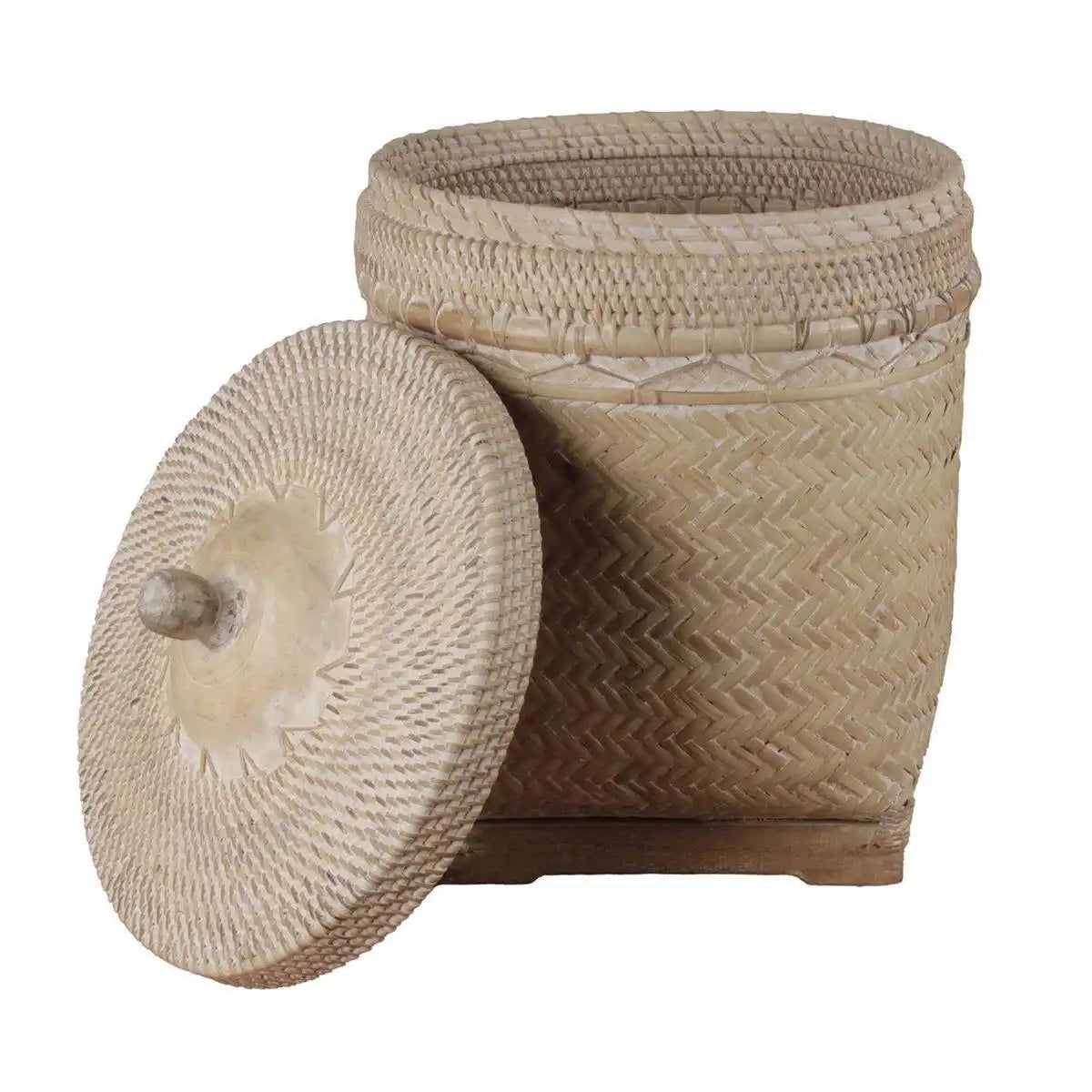 Tempelkorb weiß gewaschen - HomeDesign Knaus