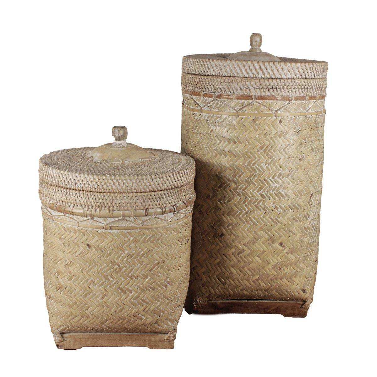 Tempelkorb weiß gewaschen - HomeDesign Knaus