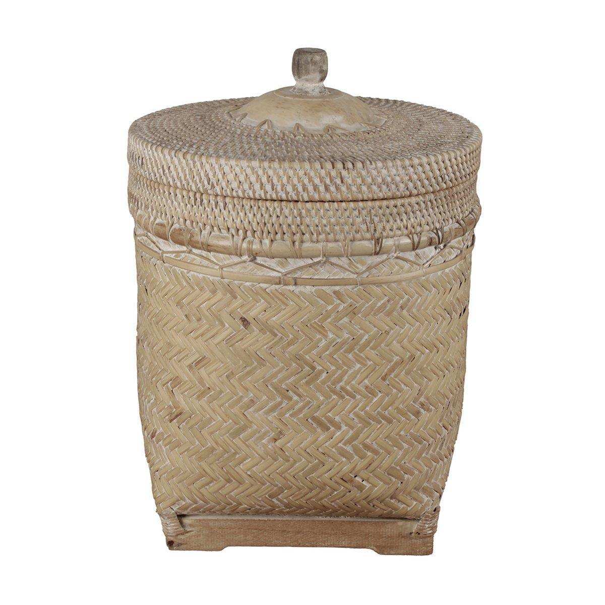 Tempelkorb weiß gewaschen - HomeDesign Knaus