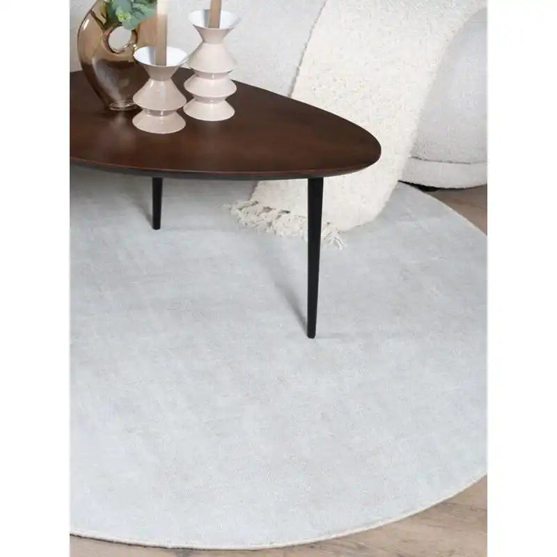 Teppich Cos – Viskose Elfenbein rund ø200 cm - HomeDesign Knaus
