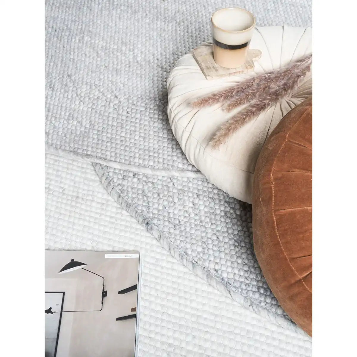 Teppich Pebbel 834 - Rund ø120 cm - HomeDesign Knaus