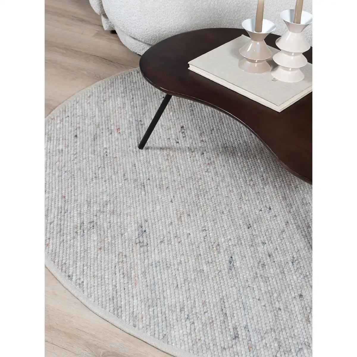 Teppich Scott Dunkelbeige Rund ø200 cm - HomeDesign Knaus