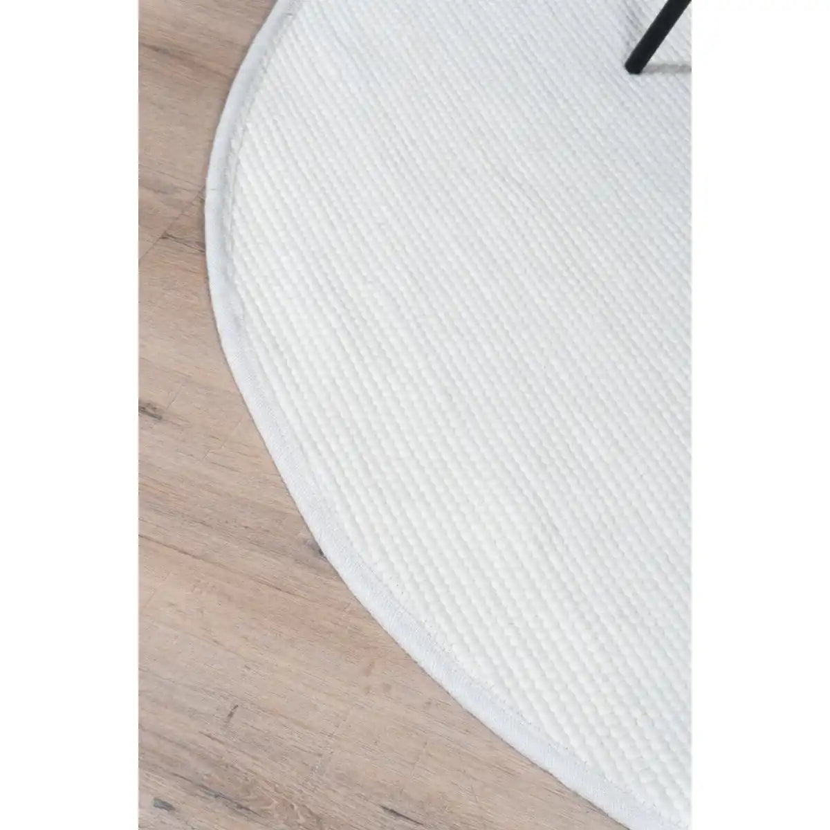 Teppich Scott Weiß rund ø200 cm - HomeDesign Knaus