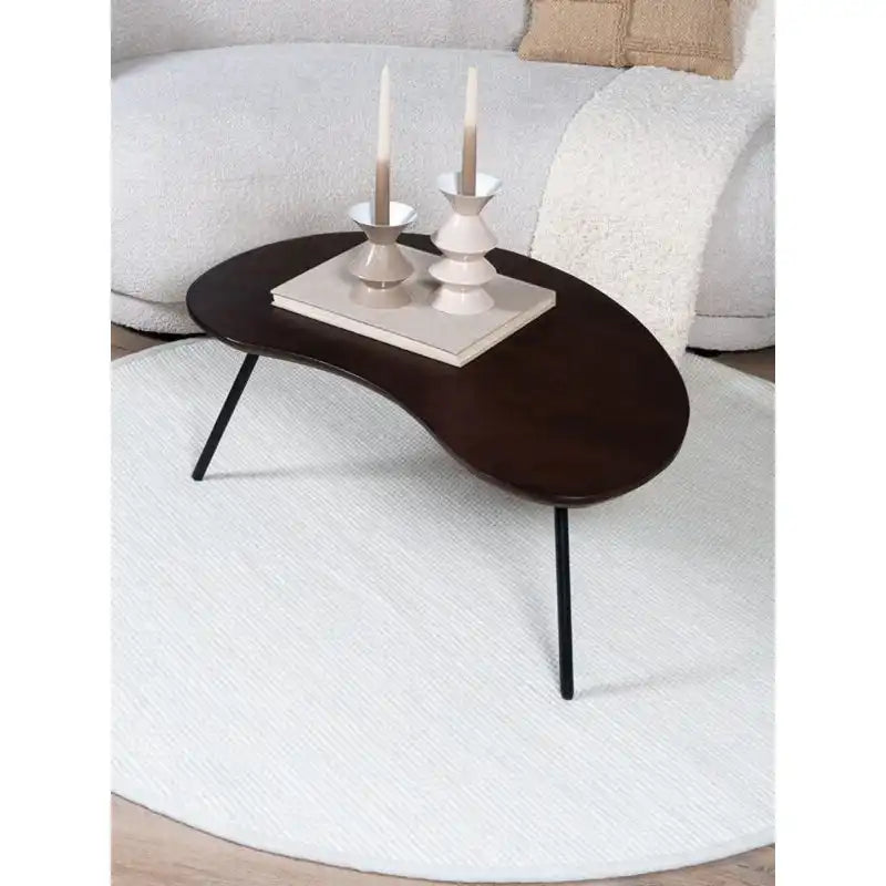 Teppich Scott Weiß rund ø200 cm - HomeDesign Knaus