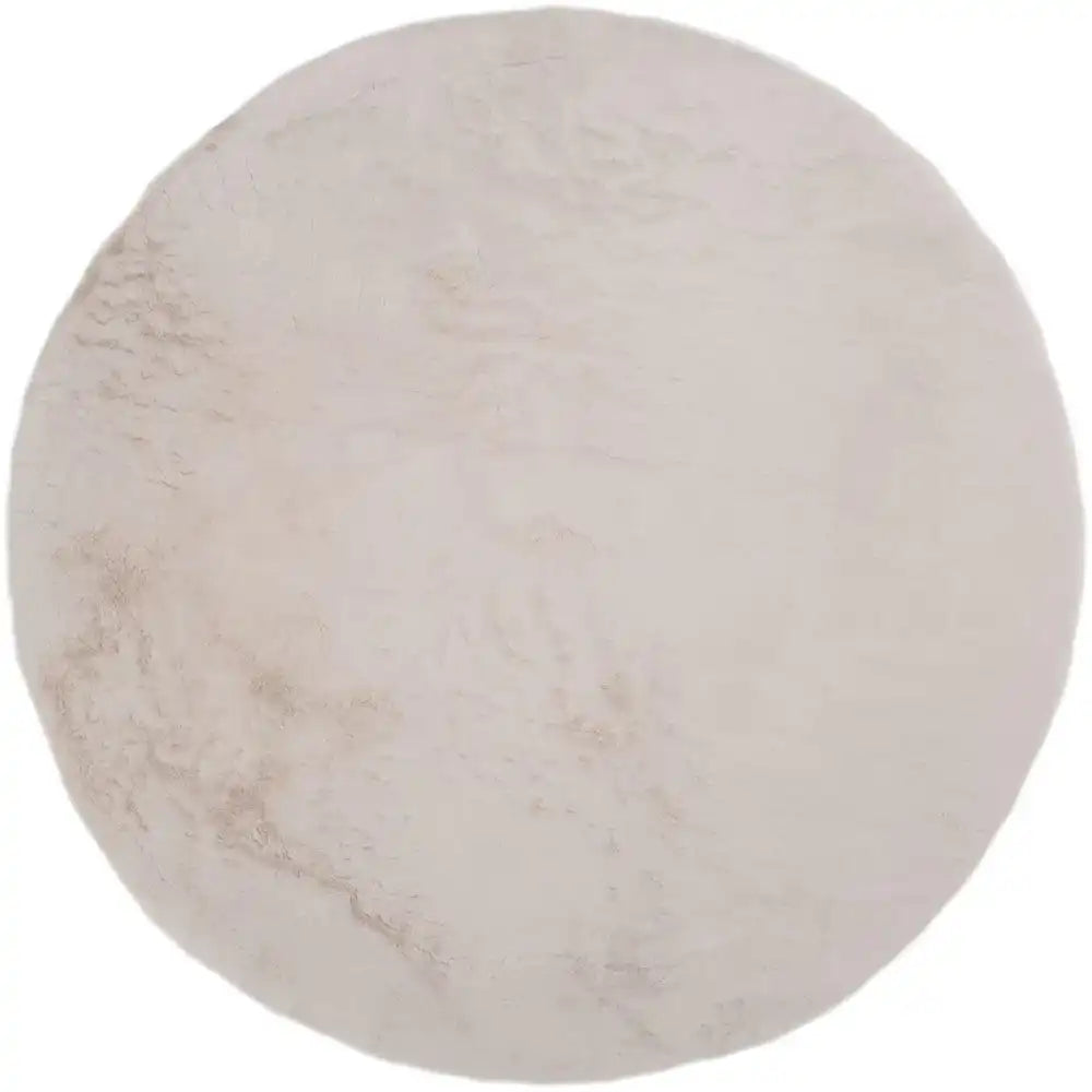 Teppich Velluto Beige – Rund ø200 cm - HomeDesign Knaus