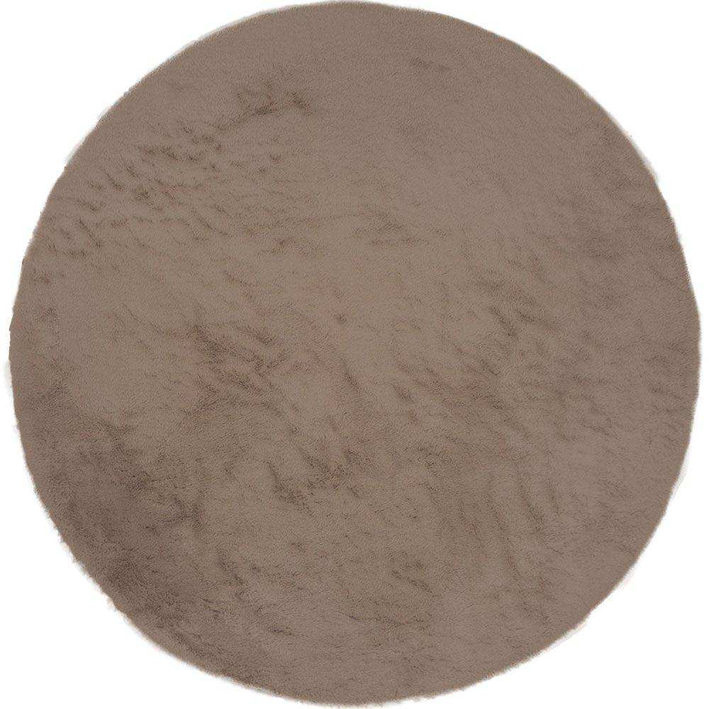 Teppich Velluto Choco – Rund ø160 cm - HomeDesign Knaus