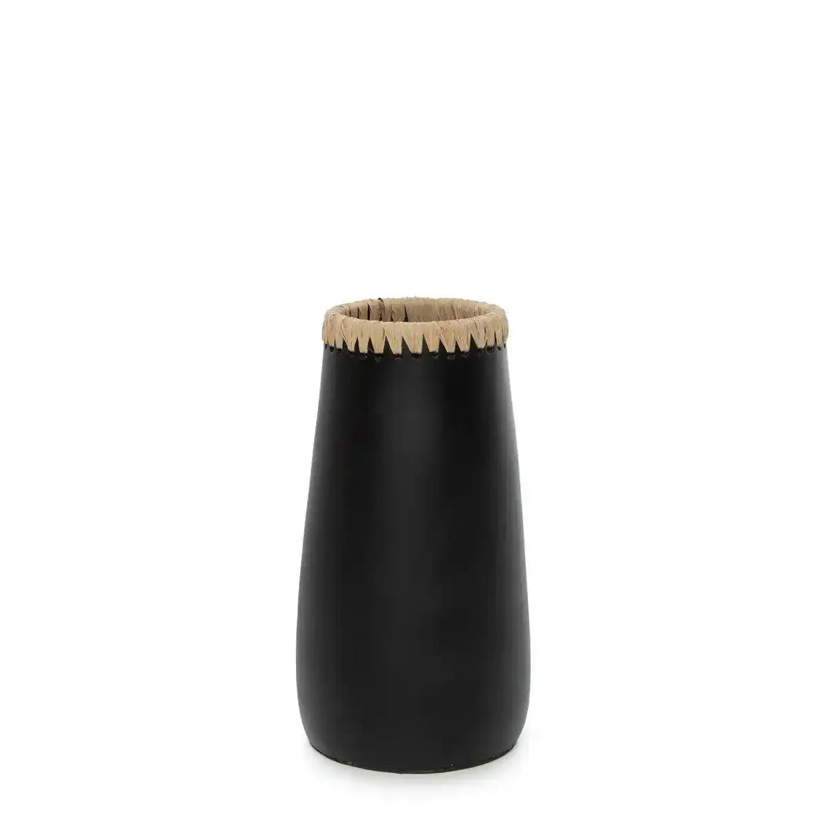 Textil Blumenvase Sneaky Vase Schwarz Natur Terrakotta - HomeDesign Knaus