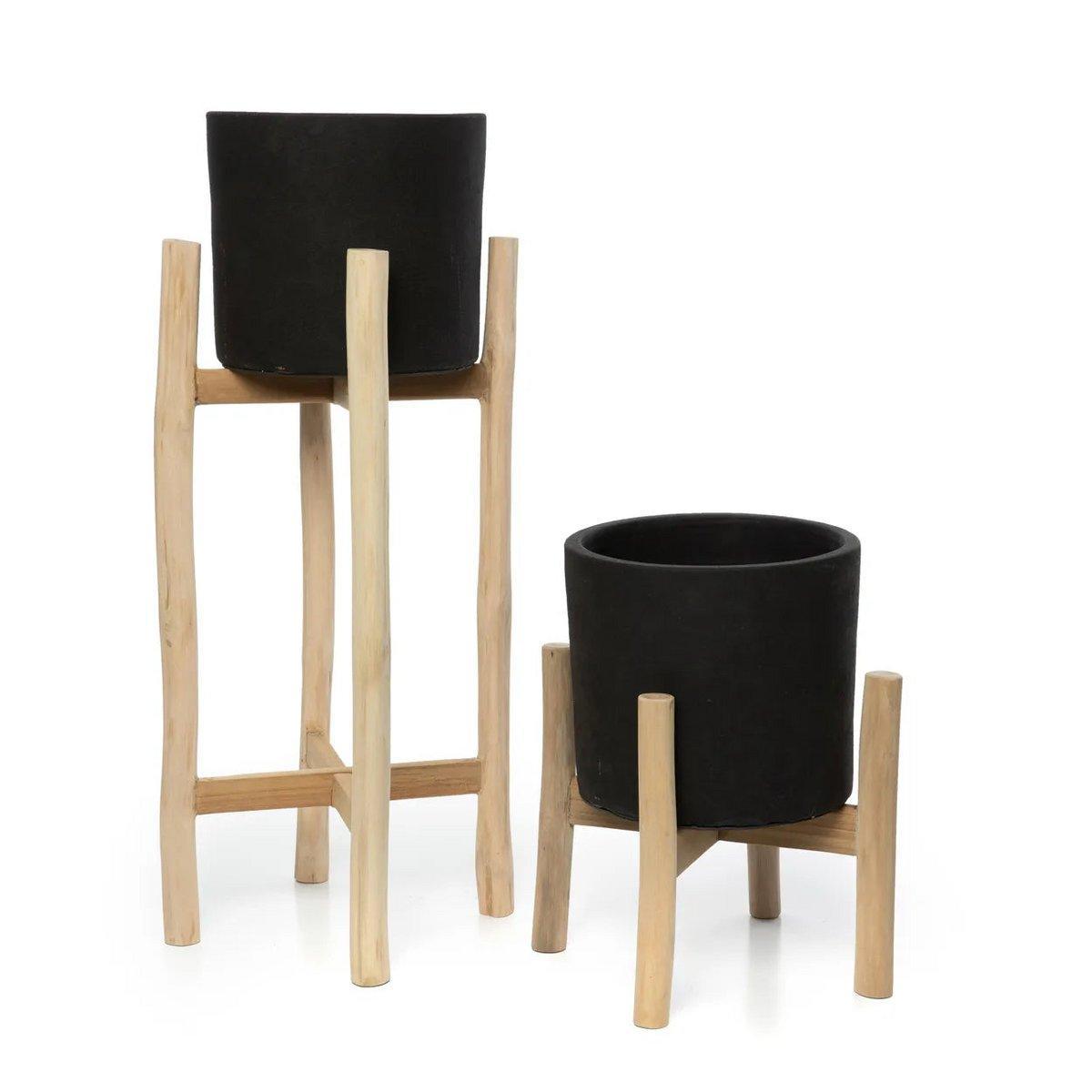 The Charcoal High - Schwarz Natur - L - HomeDesign Knaus