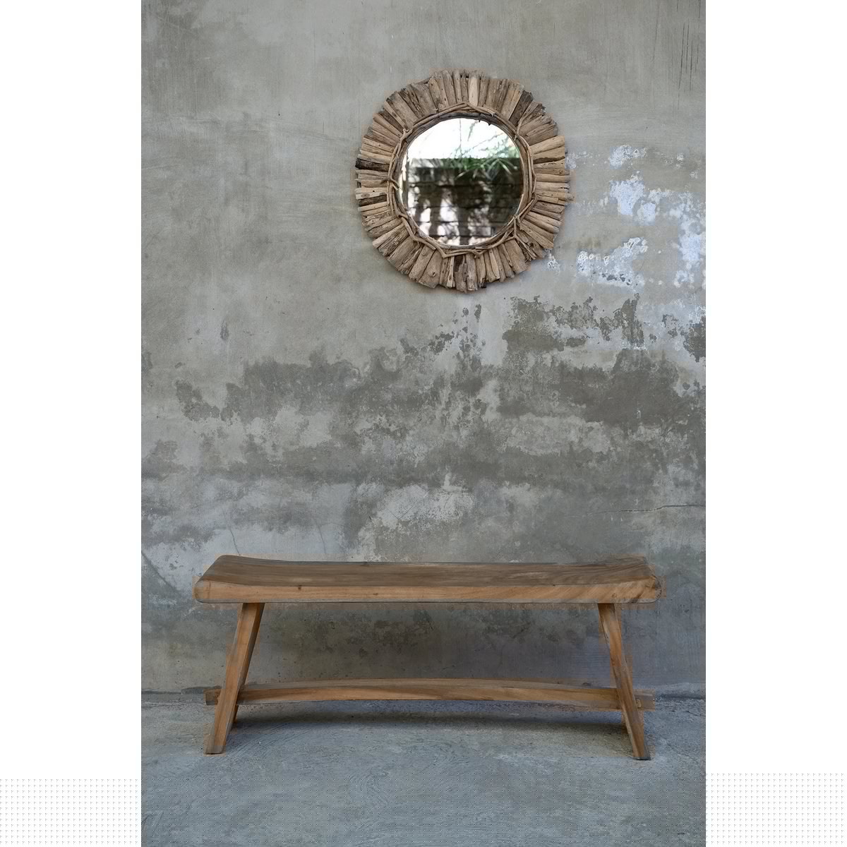 The Driftwood Crown Spiegel - Natur - M - HomeDesign Knaus