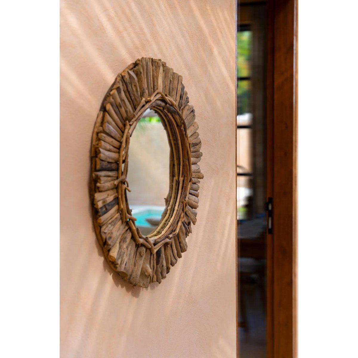 The Driftwood Crown Spiegel - Natur - M - HomeDesign Knaus