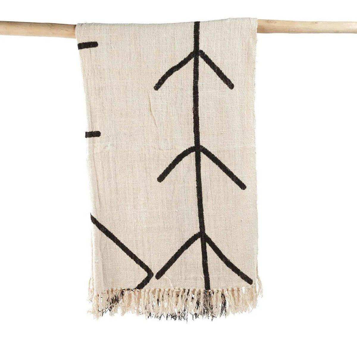 The Evil Eye Bettüberwurf – Naturschwarz - HomeDesign Knaus