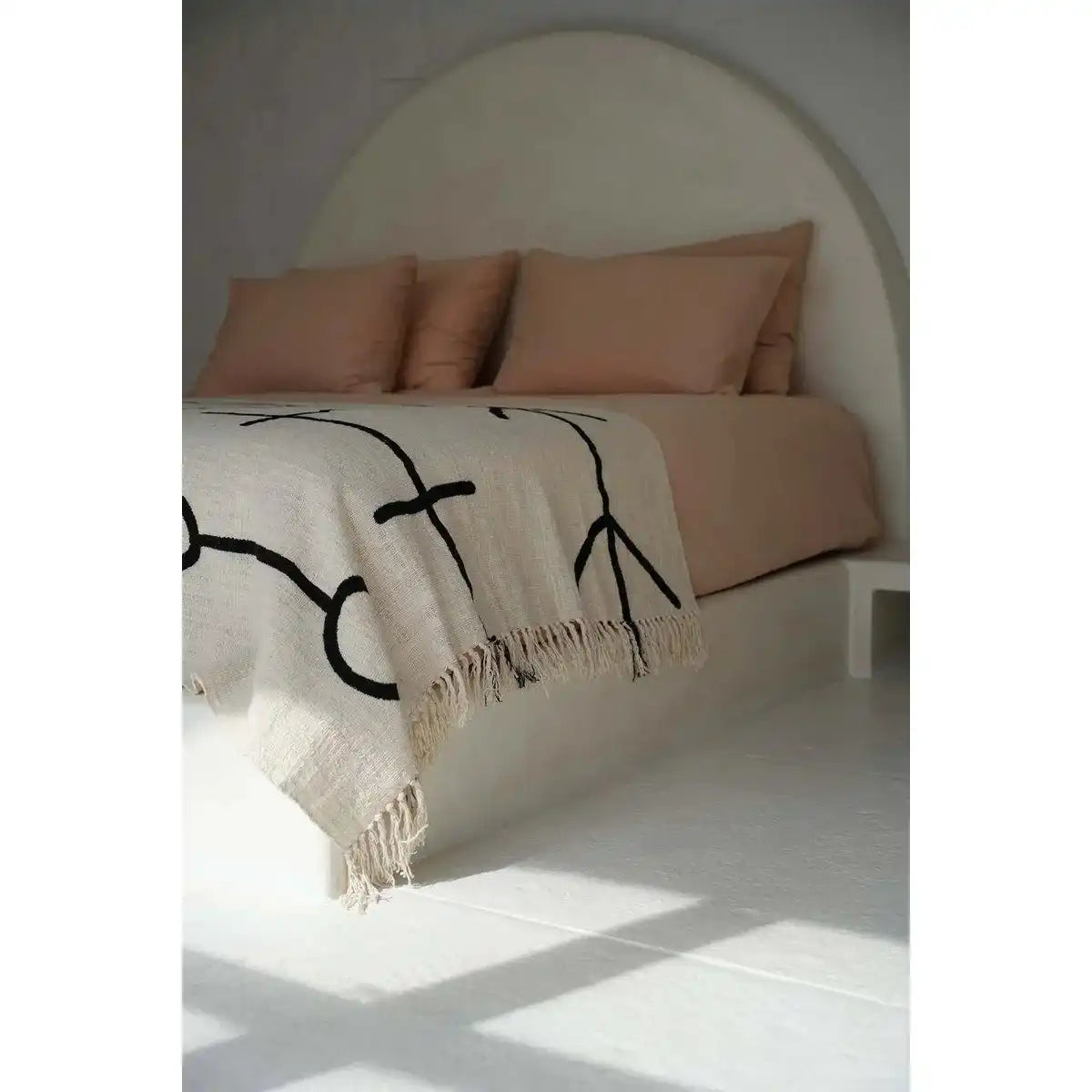 The Evil Eye Bettüberwurf – Naturschwarz - HomeDesign Knaus