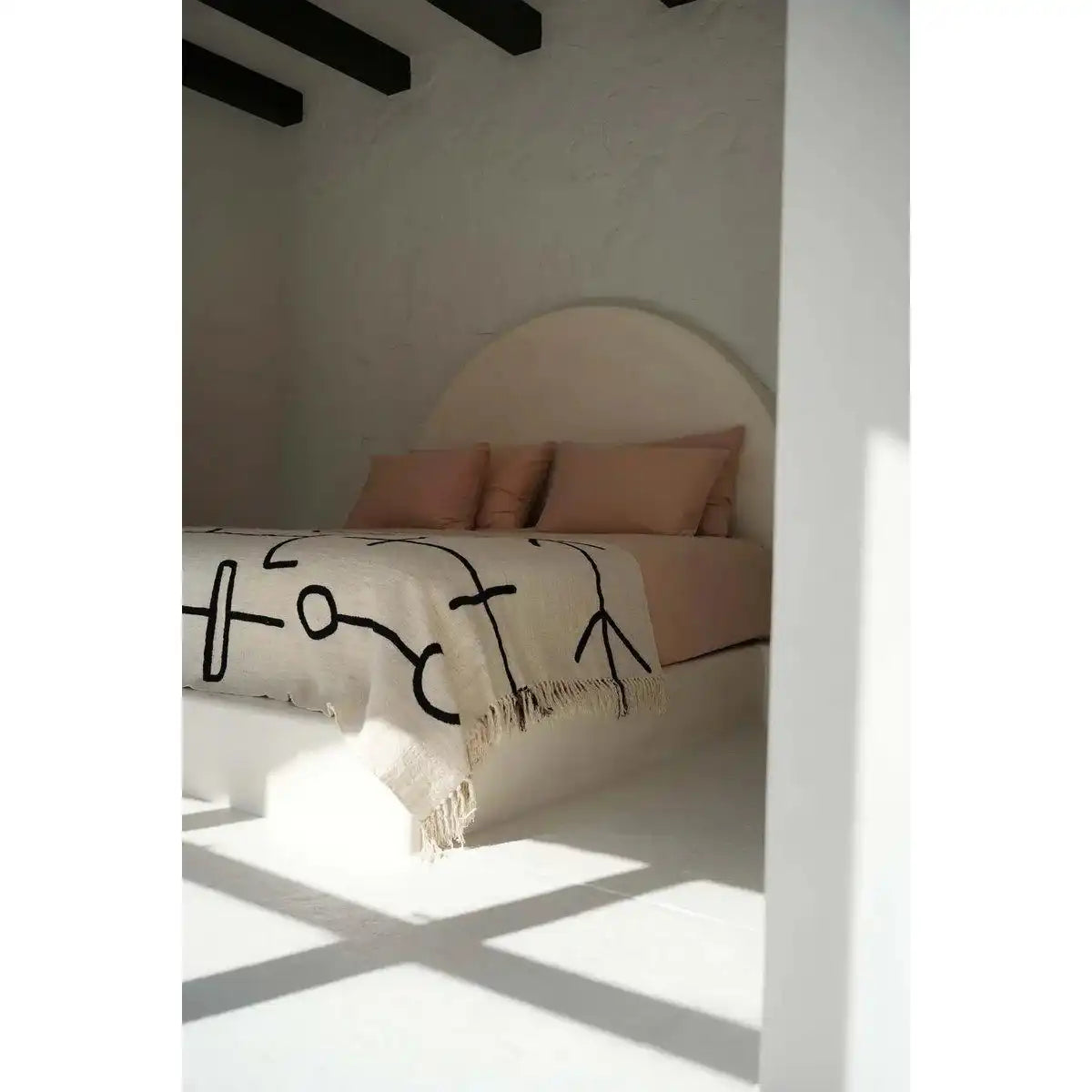 The Evil Eye Bettüberwurf – Naturschwarz - HomeDesign Knaus
