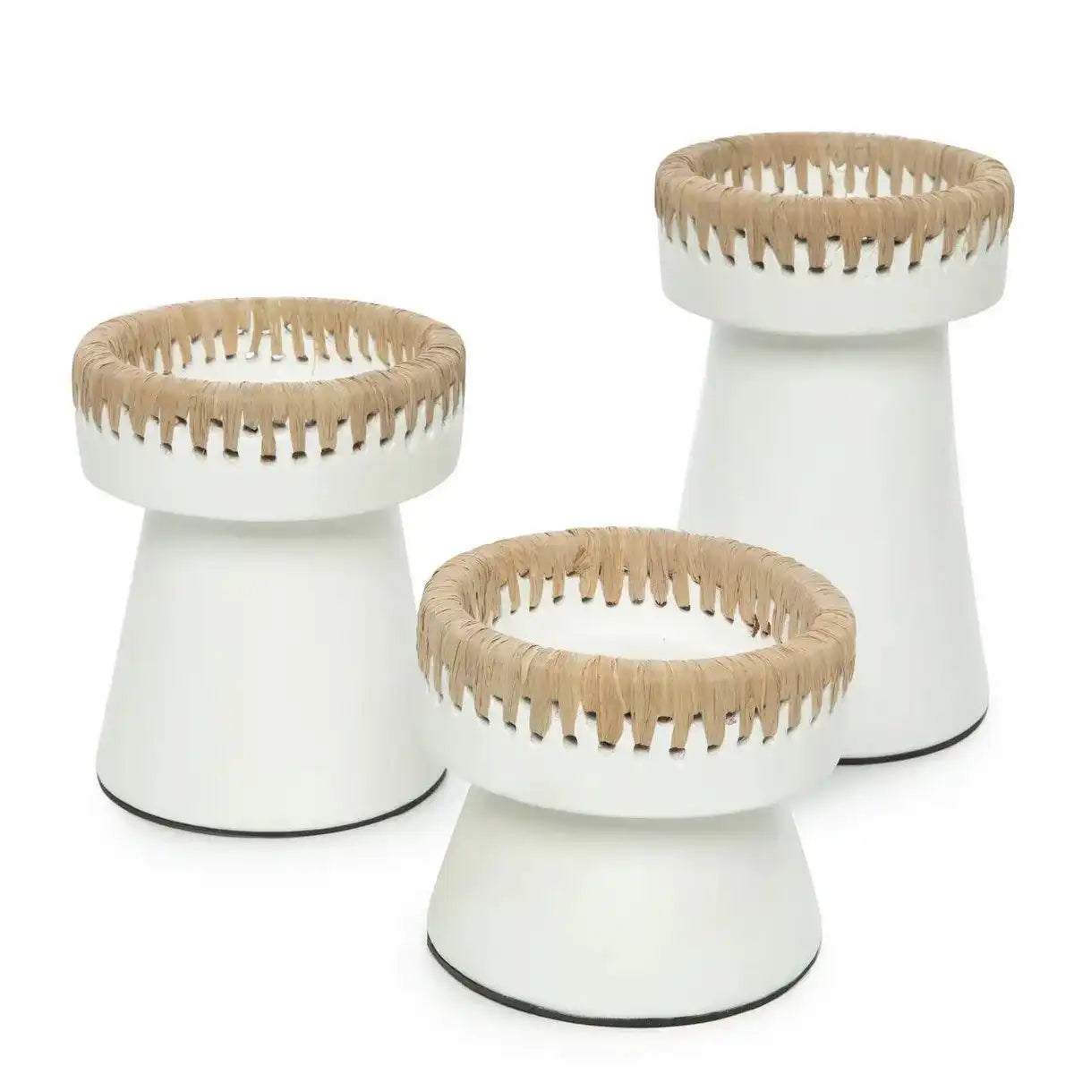 The Pretty Kerzenhalter - Weiß Natur - L - HomeDesign Knaus