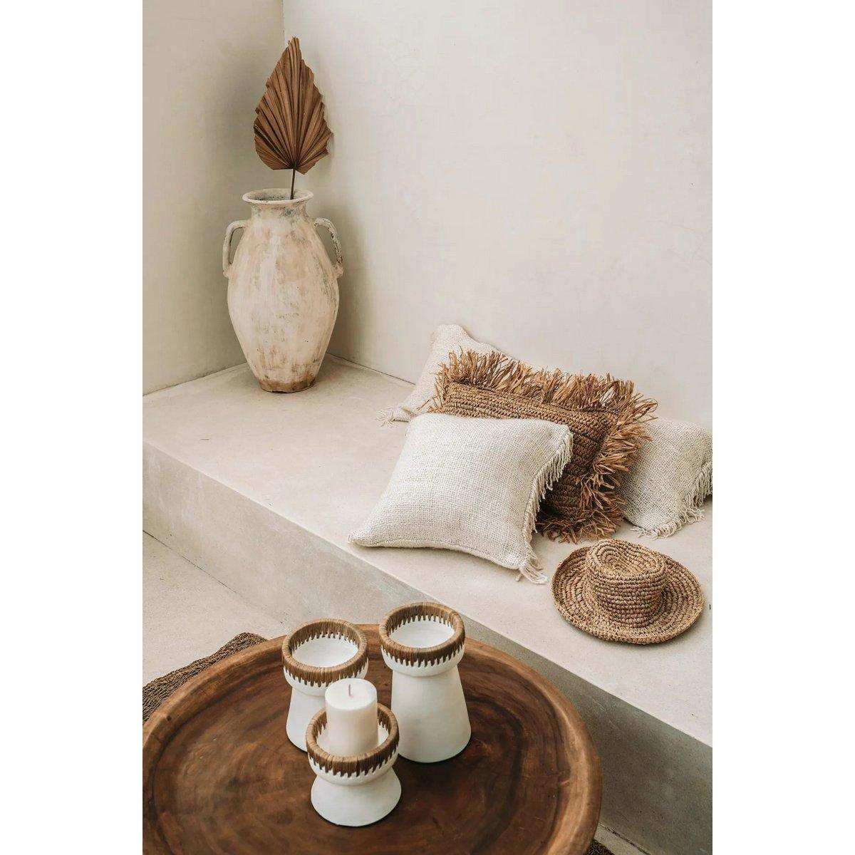 The Pretty Kerzenhalter - Weiß Natur - L - HomeDesign Knaus
